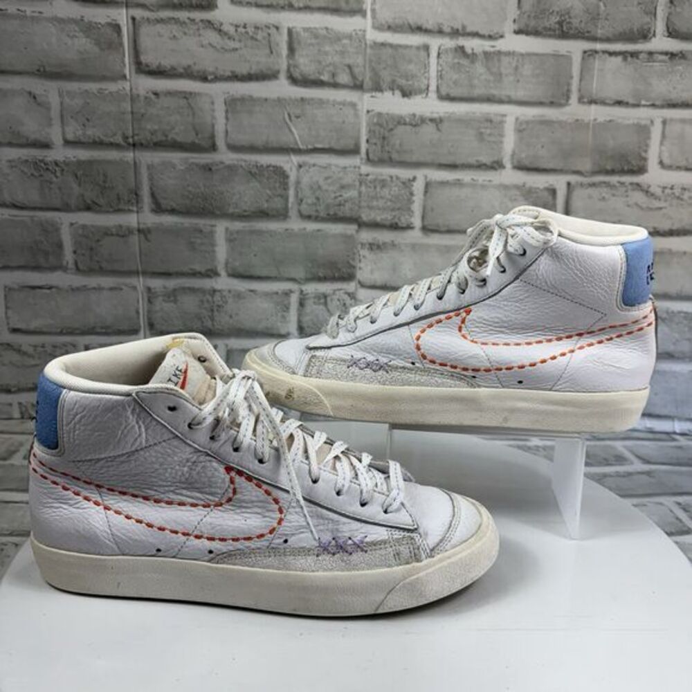 Nike Blazer Mid '77 Nike 101 Women’s Size 10.5 White Leather High Top Sneakers